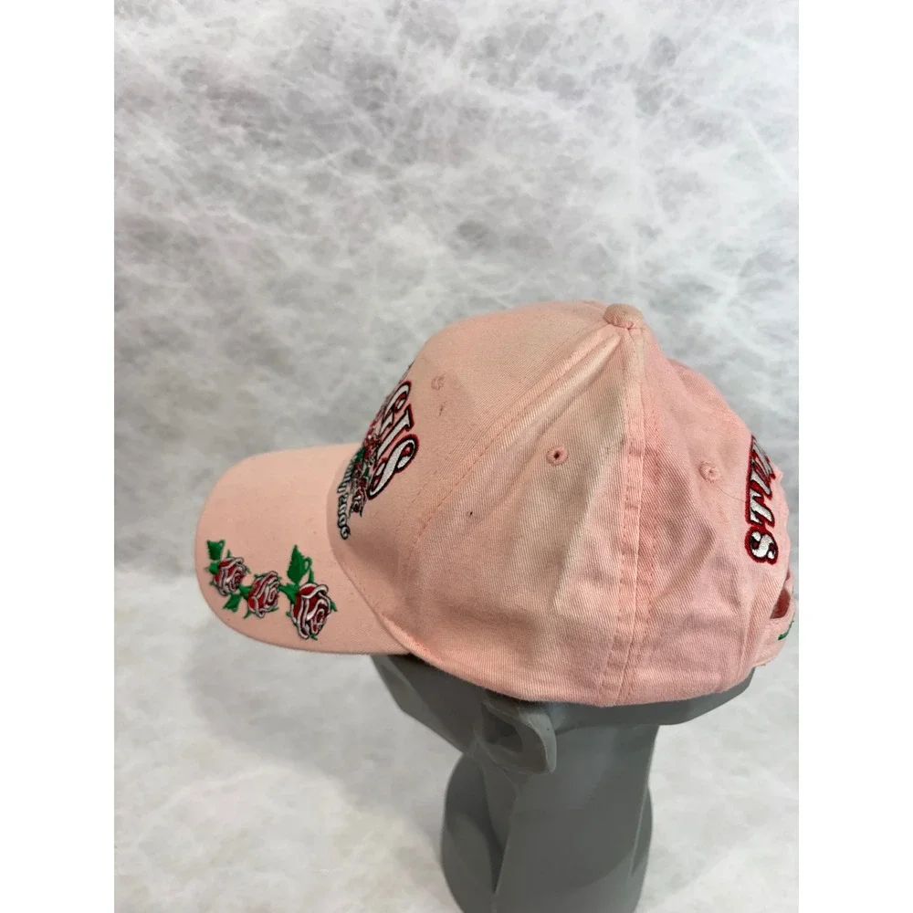Hot Leathers Sturgis Black Hills Rally 2006 Hat Pink Rose Embroidered Biker‎ Cap